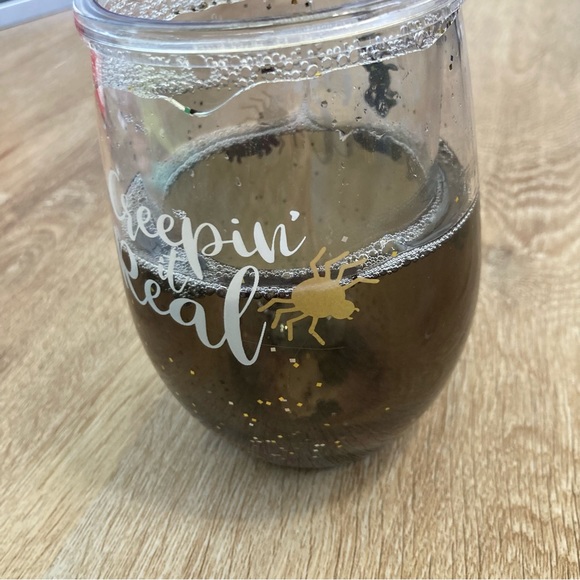 Stemless wine plastic Halloween themed cup - Picture 6 of 7